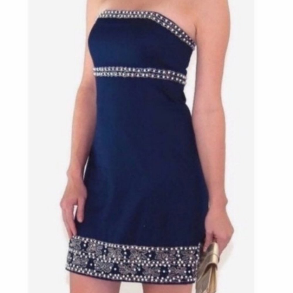 Lilly Pulitzer beaded strapless dress